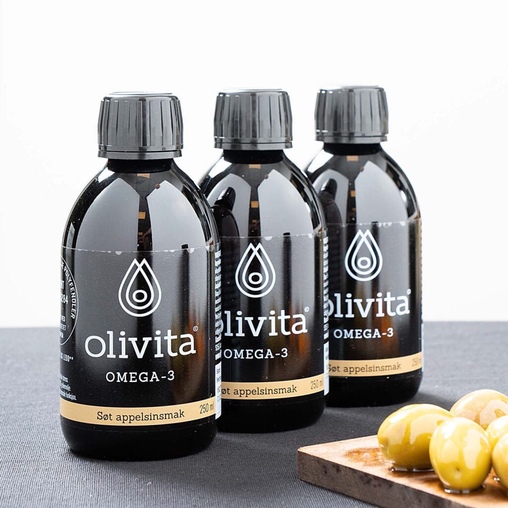 Olivita flytende olje, appelsinsmak