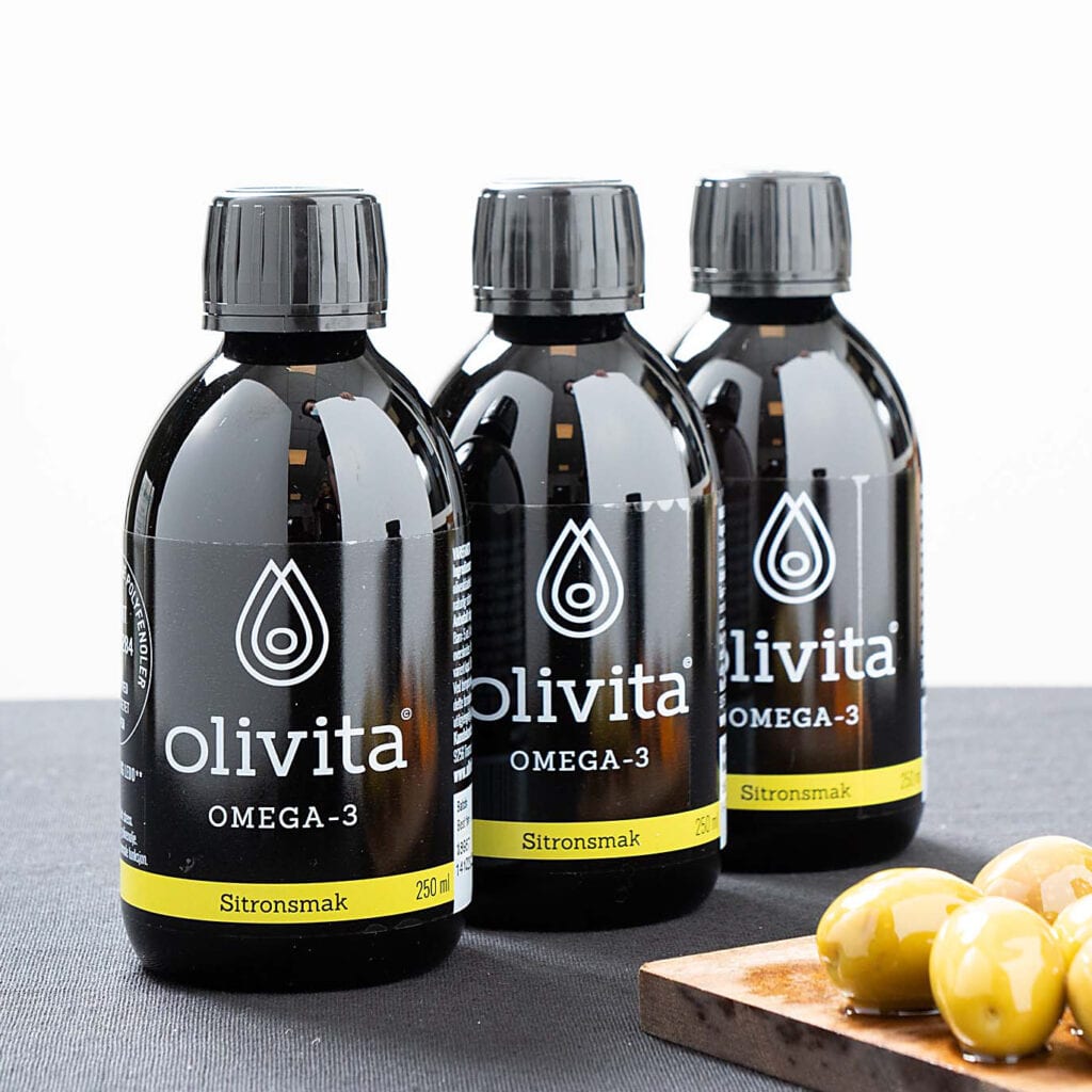 Olivita flytende olje, sitronsmak
