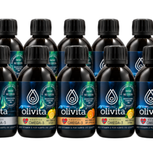 10-pakning | Olivita Omega-3 flytende